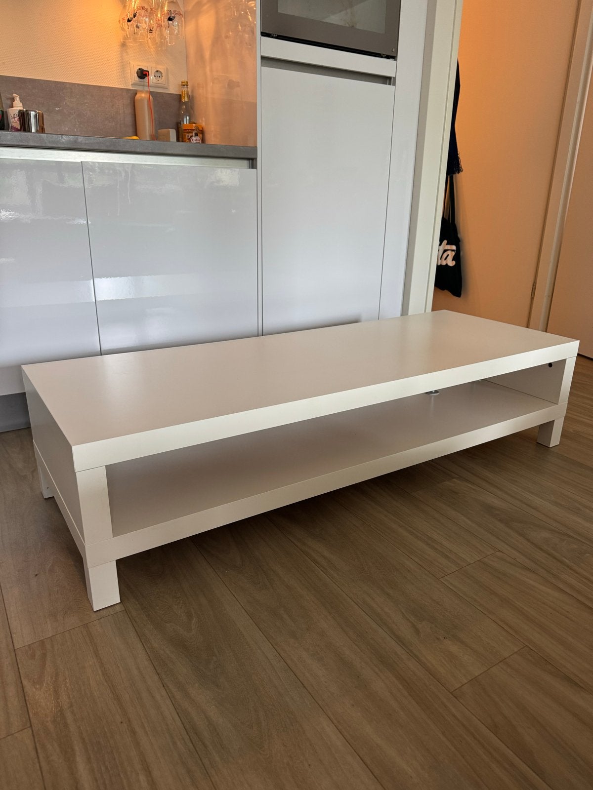 IKEA Lack TV meubel - 150 x 55 x 35 cm, Ophalen, Overige materialen, Gebruikt, 150 tot 200 cm