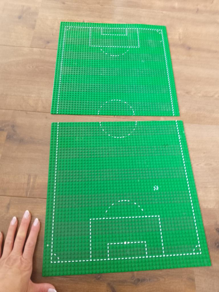 LEGO Voetbalveld Bouwplaten - 2 Stuks, Ophalen of Verzenden, Gebruikt, Overige merken
