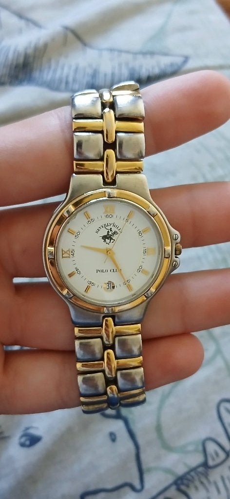 Beverly Hills Polo Club Horloge - Zilver/Goud, Staal, Polshorloge, Zo goed als nieuw, Zilver