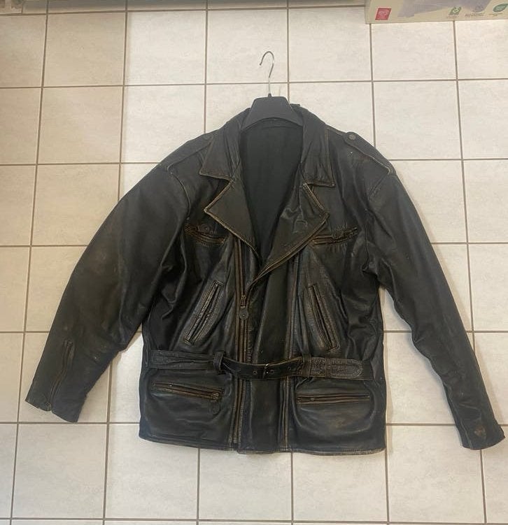 Lederen Motorjack, Motoren, Kleding | Motorkleding, Ophalen of Verzenden, Tweedehands, Jas | leer