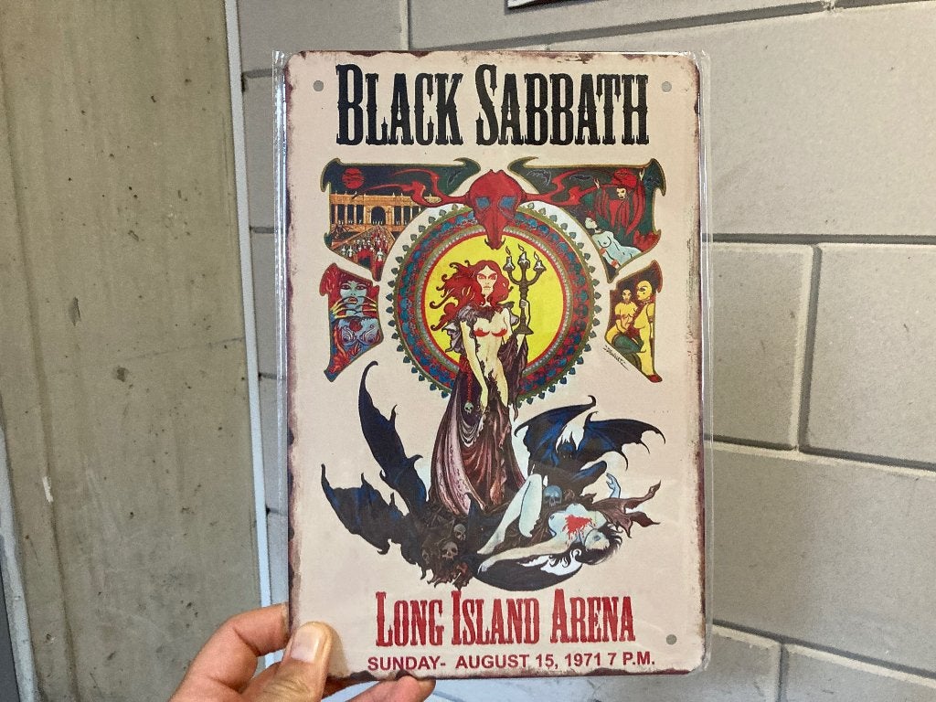 Black Sabbath poster metaal, Ophalen of Verzenden, Nieuw, A1 t/m A3, Film en Tv