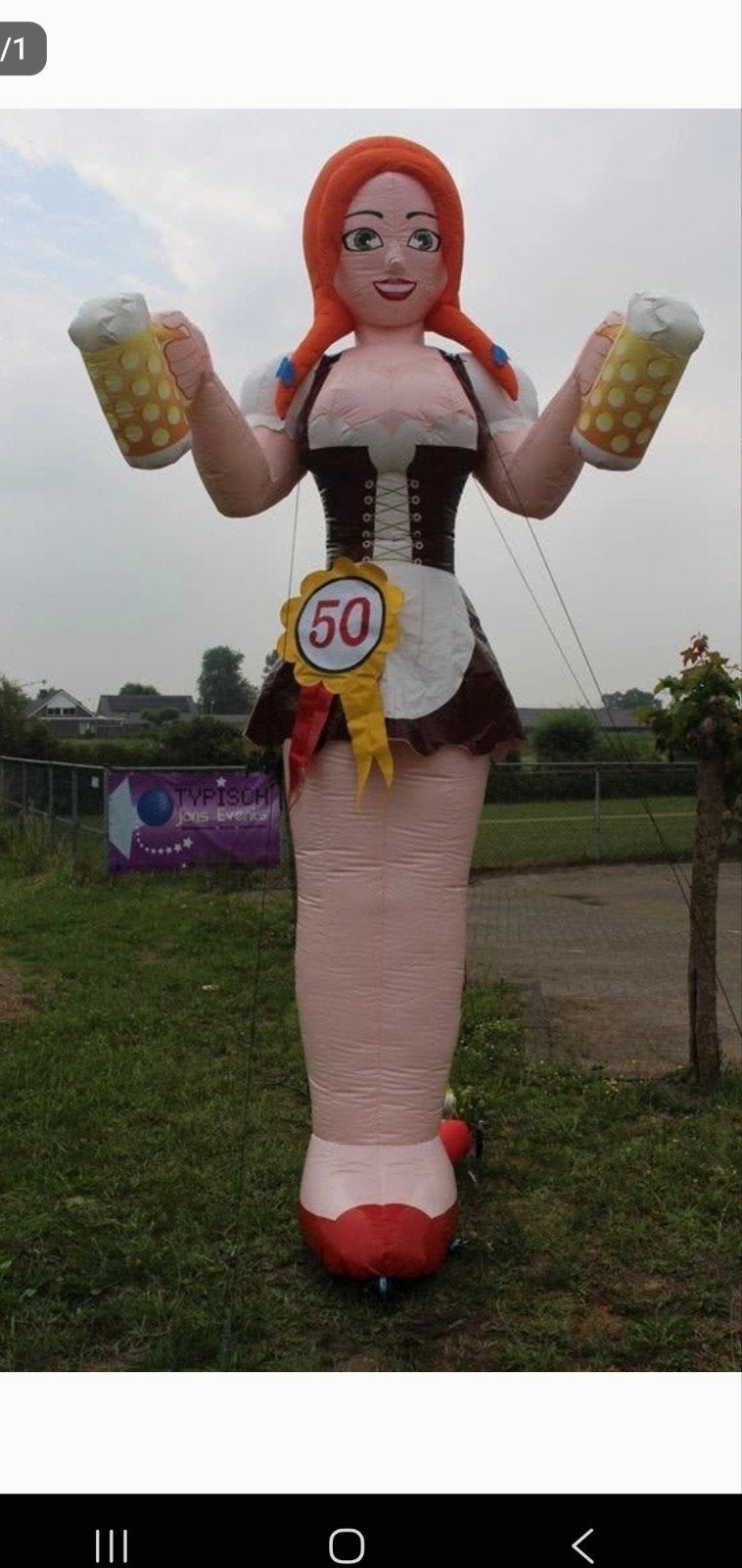 Set van 5 Opblaaspoppen voor Feesten en Evenementen, Ophalen