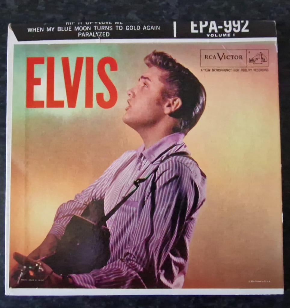 Originele EP Elvis Presley 1956 - Compleet met ring, Originele persing, Ophalen of Verzenden, Gebruikt, 7 inch