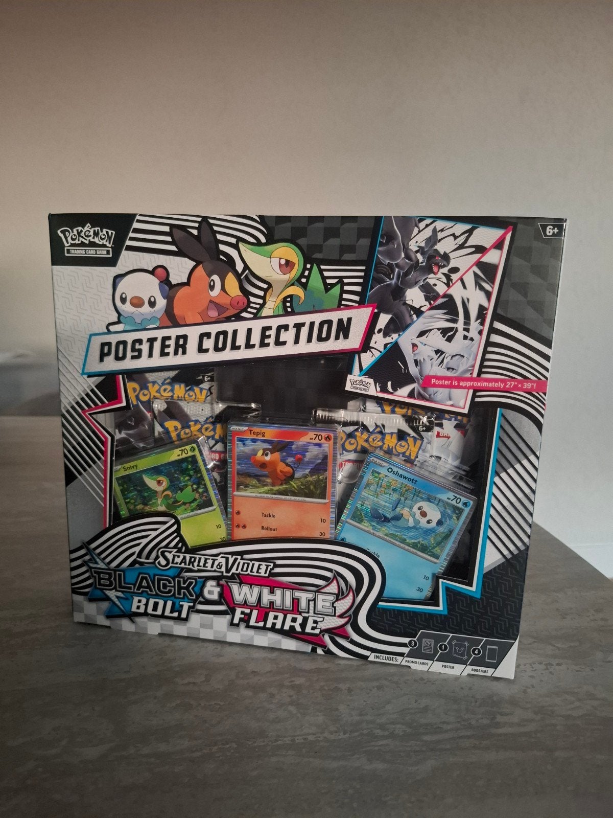 Pokémon Scarlet & Violet Black Bolt & White Flare Poster, Ophalen of Verzenden, Nieuw