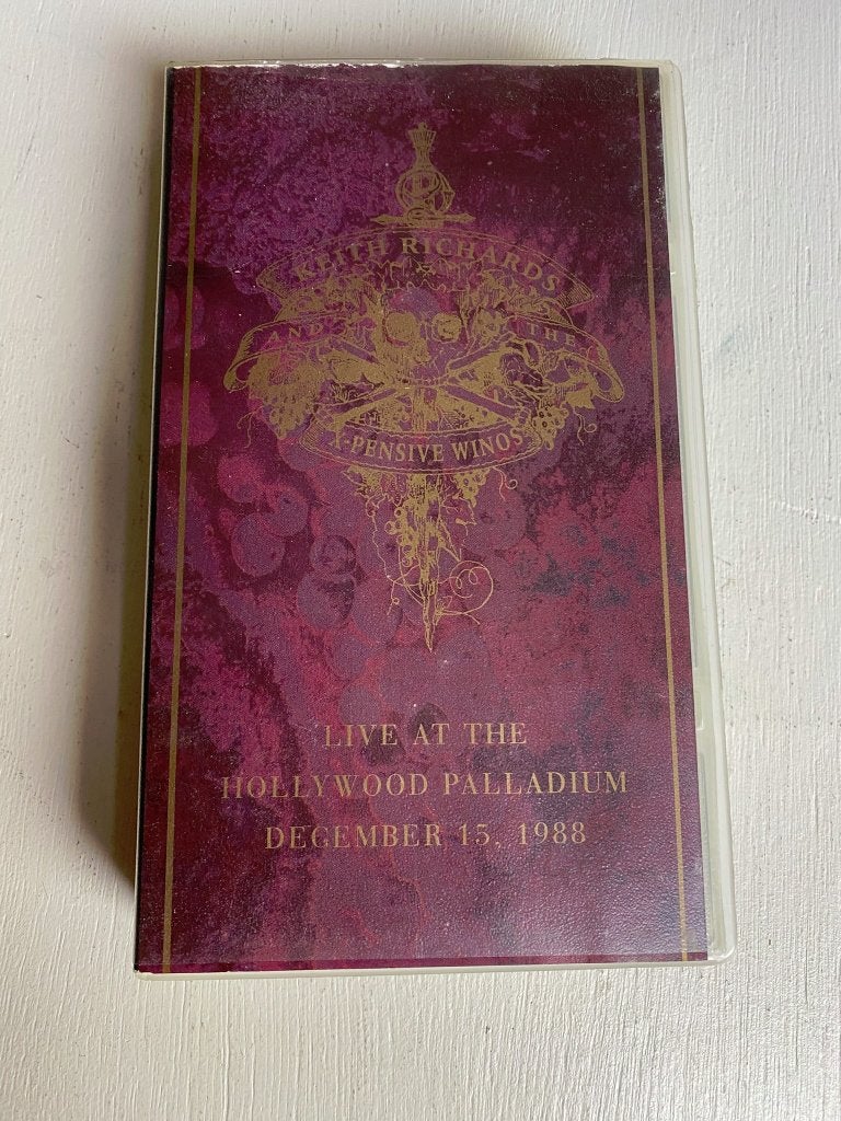 Keith Richards - Live At The Hollywood Palladium VHS Video, Alle leeftijden, Ophalen of Verzenden, Zo goed als nieuw, Muziek en Concerten