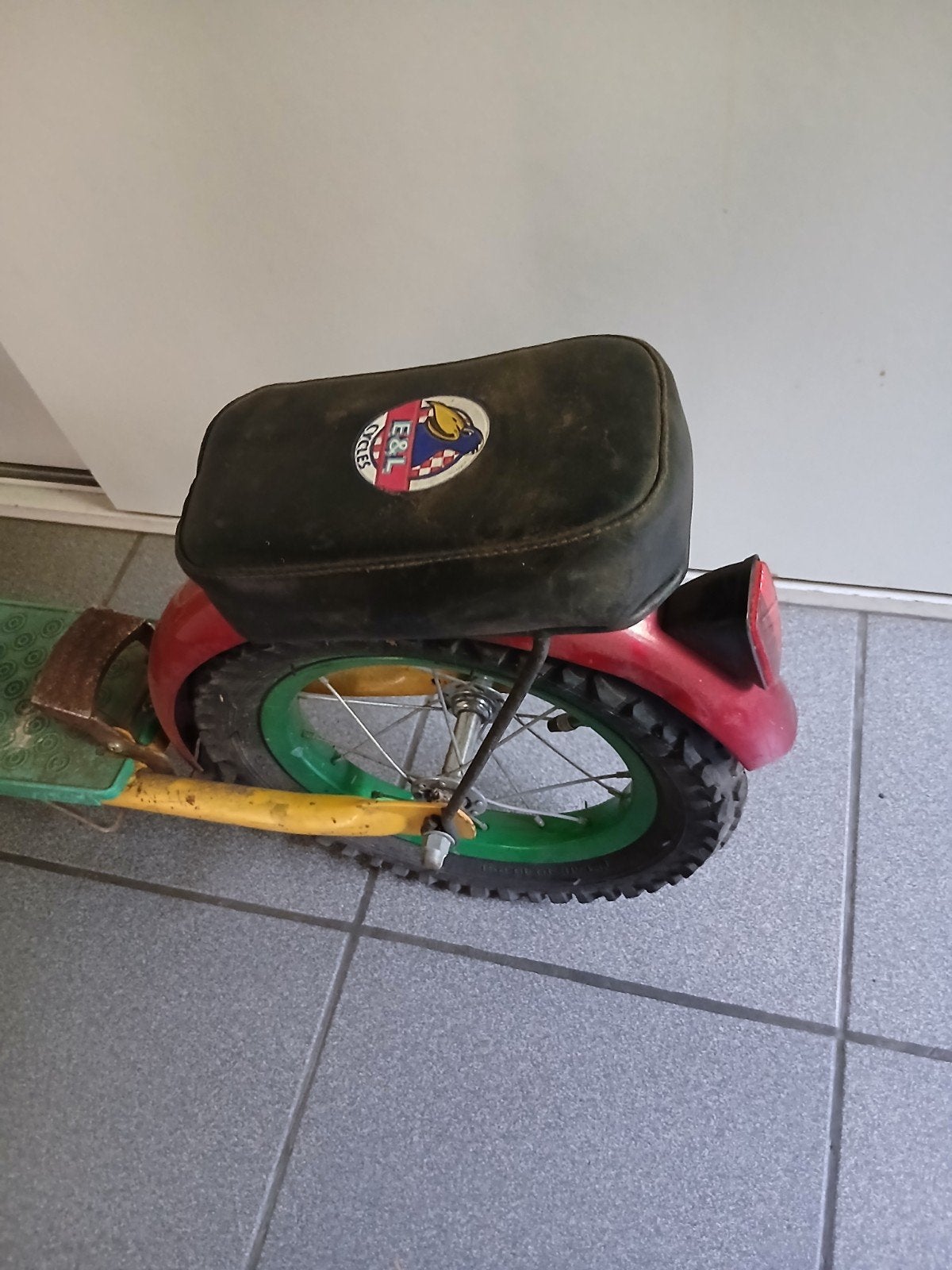 Vintage step met zadel - Merk onbekend, Fietsen en Brommers, Steps, Ophalen, Gebruikt, Gewone step, Onbekend