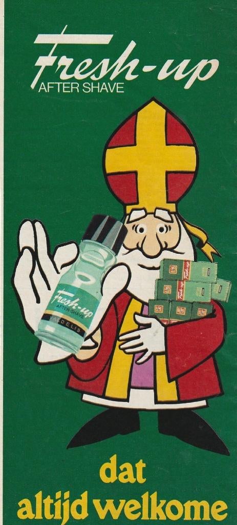 Retro reclame 1976 Fresh-Up Valdelis Sinterklaas geschenk, Verzamelen, Verzenden, Overige typen