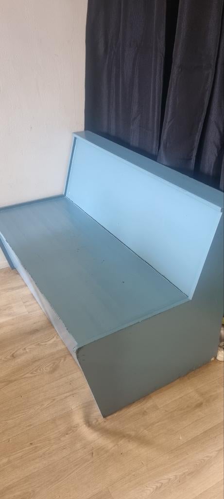 Echt houten bankje, Huis en Inrichting, Banken | Bankstellen, Ophalen, Gebruikt, Minder dan 75 cm, Tweepersoons