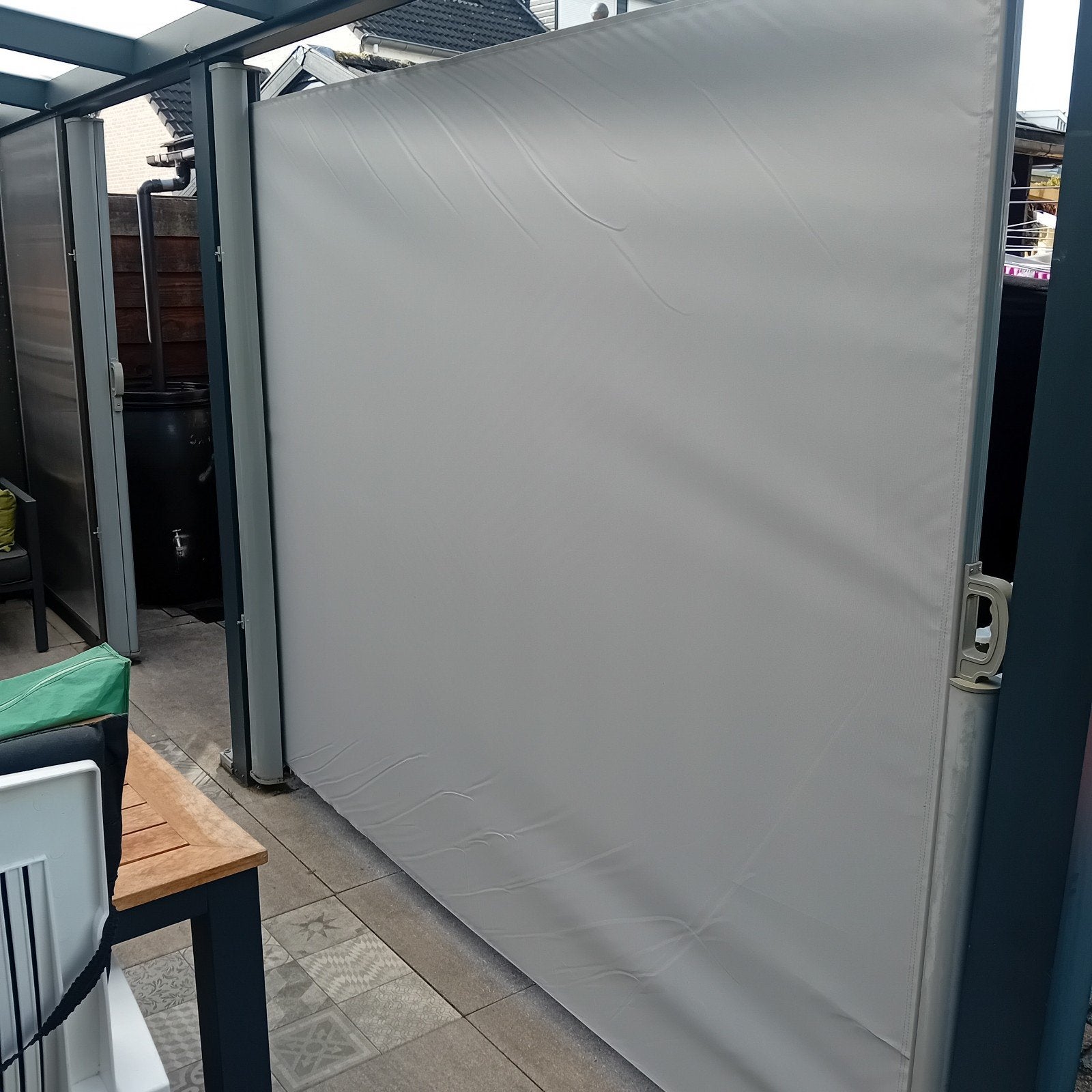 Zijscherm/Windscherm voor terras of overkapping, Ophalen of Verzenden, Gebruikt, Overige typen
