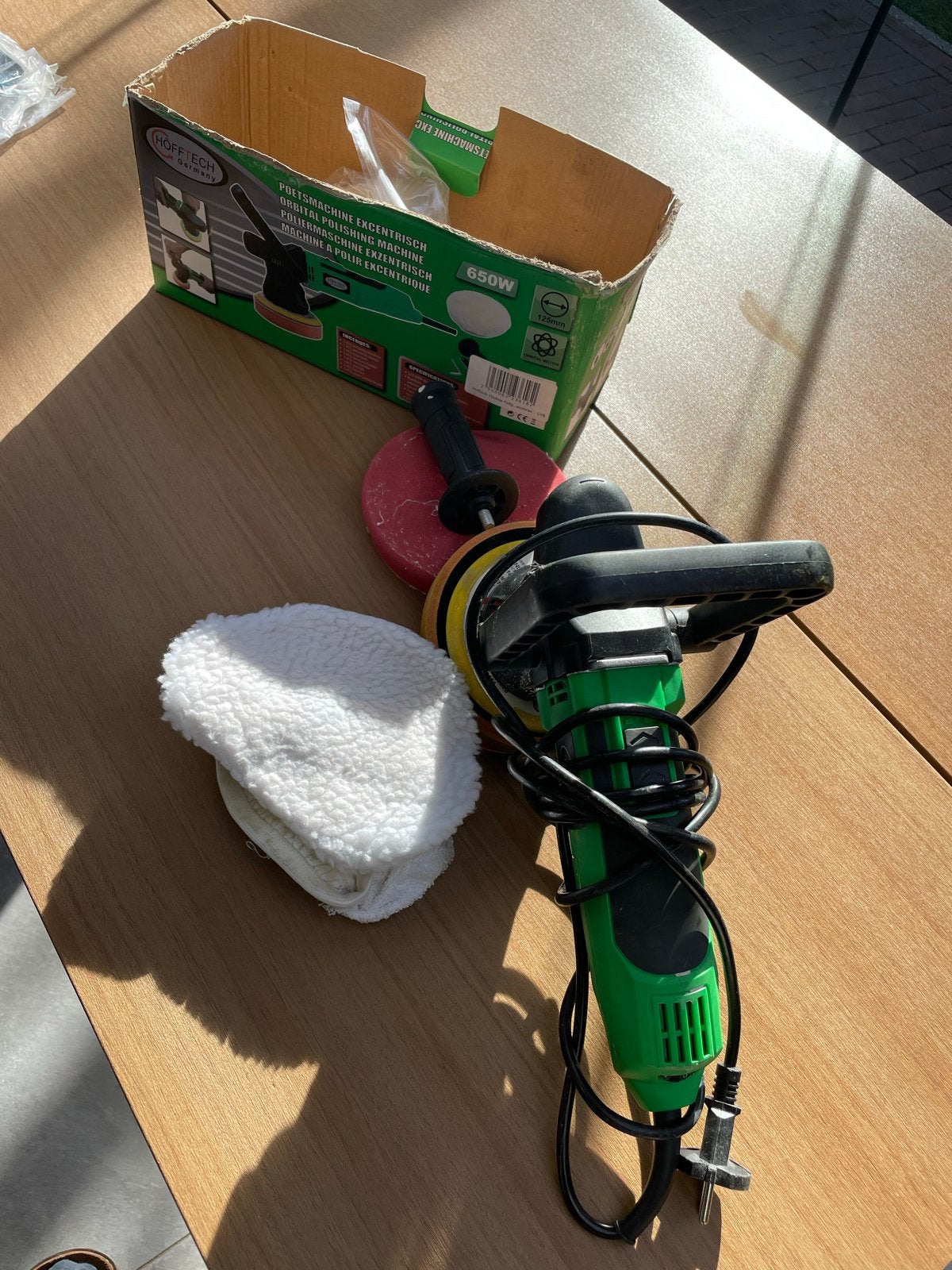 Hofftech Excentrische Poetsmachine 650W, Ophalen of Verzenden, Zo goed als nieuw