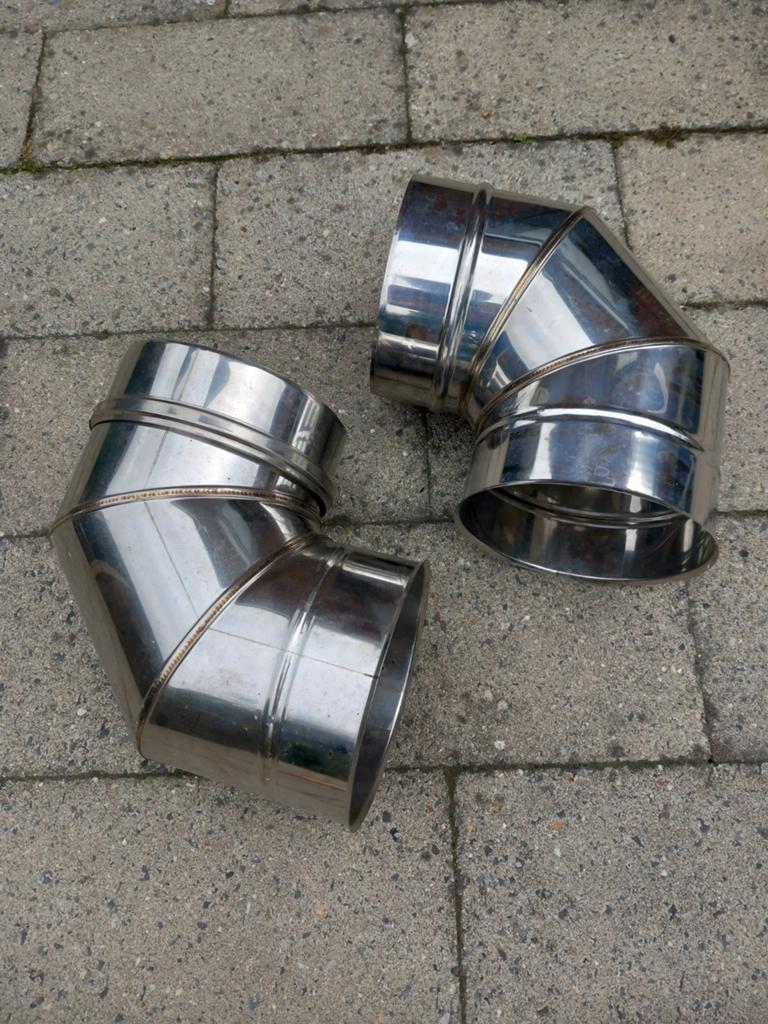 Rvs openhaard bochten *NIEUW *, Ophalen, Bochten, Nieuw, Rvs