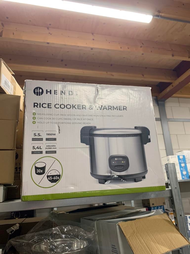 Rijstkoker hendi 5,4 liter  230v nieuw, Ophalen, Nieuw