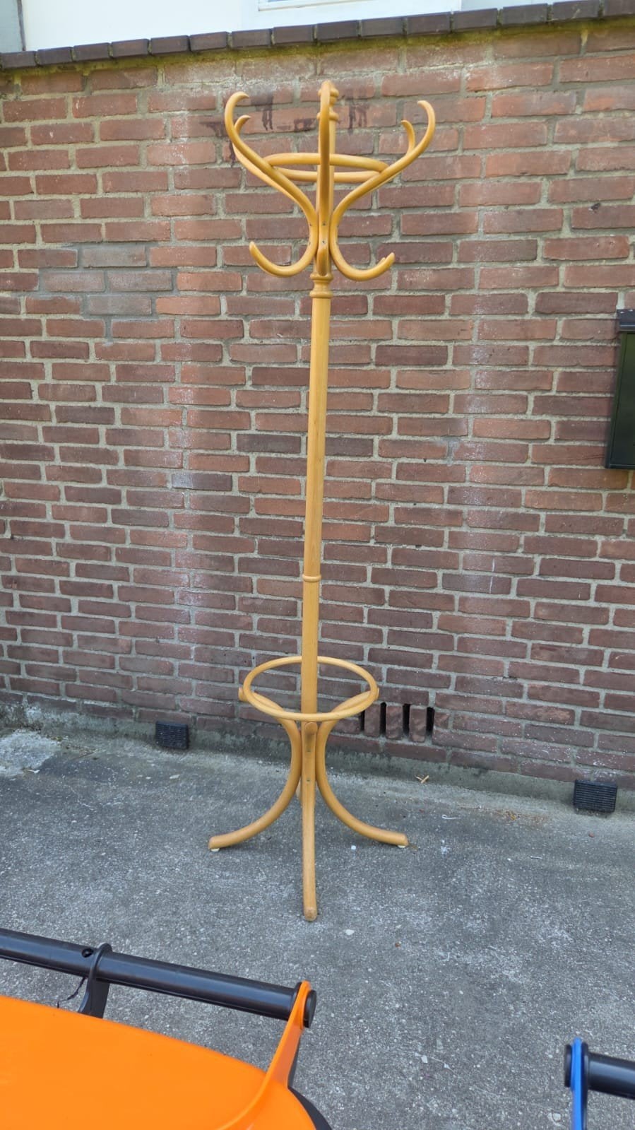 Mooie houten kapstok, Thonet stijl, Ophalen, Gebruikt, Staande kapstok, 150 tot 200 cm