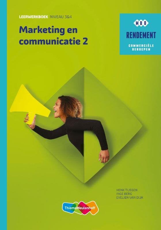 Marketing en communicatie 2 - Leerwerkboek - Henk Tijssen, Overige vakken, Ophalen of Verzenden, Overige niveaus, Henk Tijssen; Inge Berg