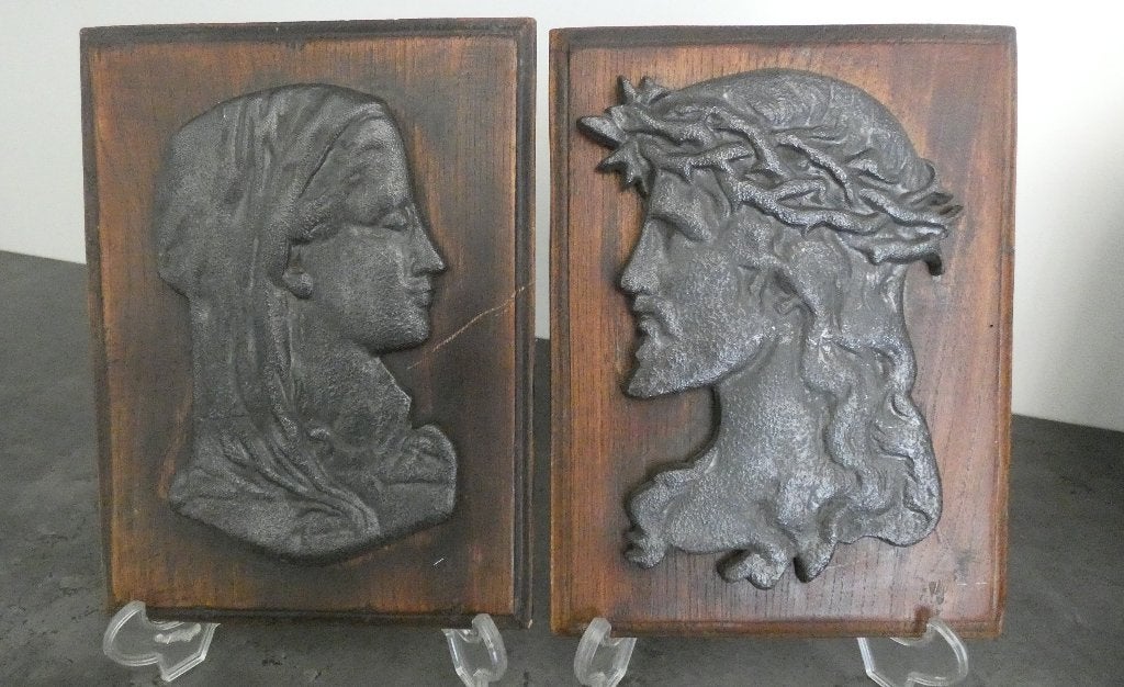 Gietijzeren wand plaquettes [1662], Antiek en Kunst, Ophalen of Verzenden