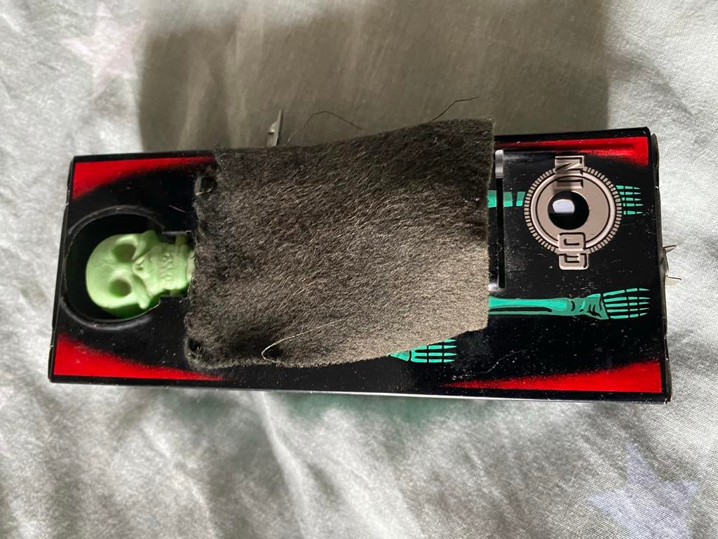 Vintage Coffin Bank Spaarpot - Mechanisch Wind-up Speelgoed, Ophalen of Verzenden, Gebruikt