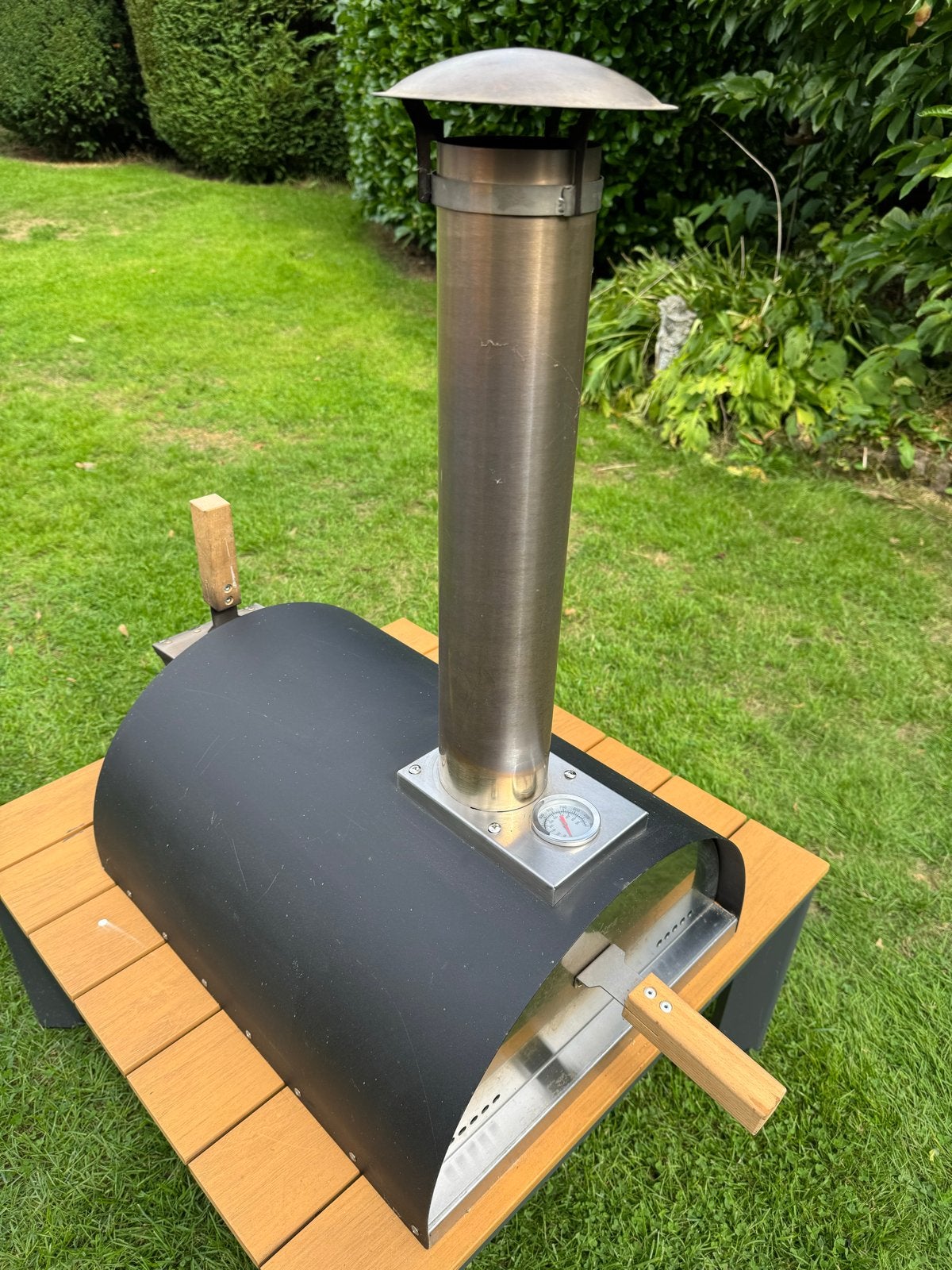 Bon Fire Pizza Oven met Pizzaschep - Houtskool/Pellets, Ophalen of Verzenden, Gebruikt