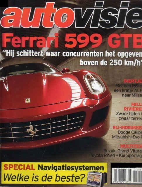 Autovisie 10 2006 : Jeep Wrangler - Ferrari 599 GTB - Volvo, Ophalen of Verzenden, Gelezen, Algemeen
