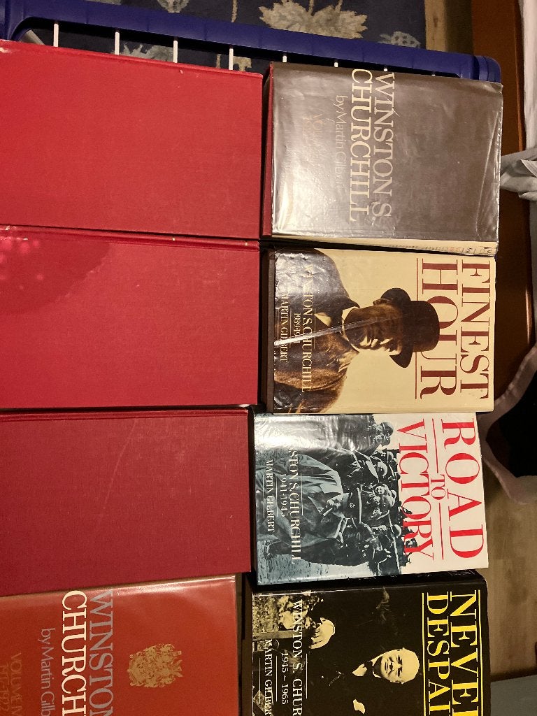 Officiële biografie Winston Churchill 8 delen, compleet, Ophalen, Gelezen, Overige gebieden