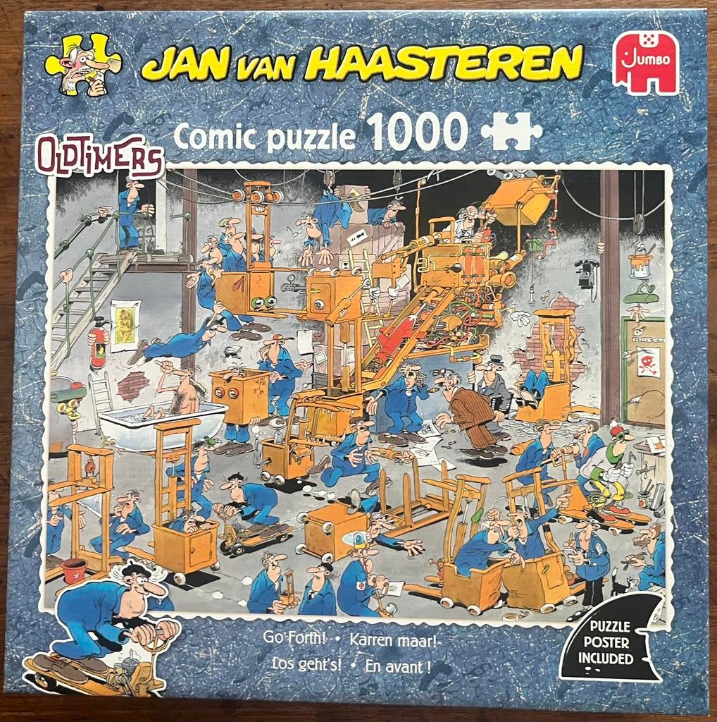 Jan v haasteren puzzel ( oldtimer ), Ophalen of Verzenden, 500 t/m 1500 stukjes, Zo goed als nieuw
