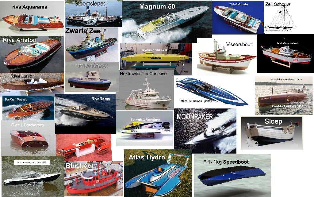 Nieuwe  RC modelboot bouwtekeningen, Ophalen of Verzenden, Nieuw