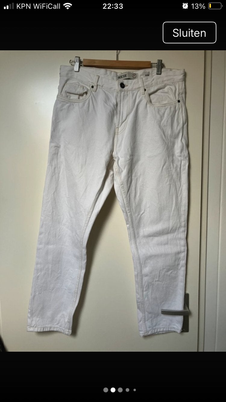 Witte Indicocode Jeans - Maat W32/30, Kleding | Heren, Spijkerbroeken en Jeans, Ophalen of Verzenden, Gedragen, Wit, W32 (confectie 46) of kleiner