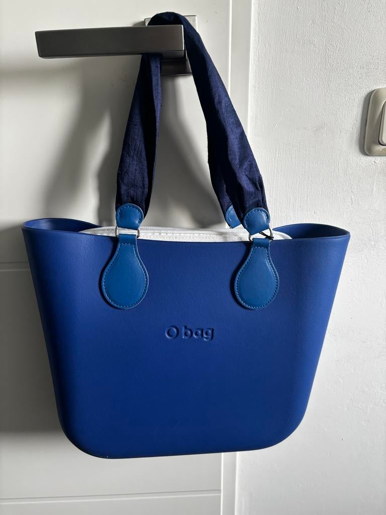 O bag shopper mini blauw, Sieraden, Tassen en Uiterlijk, Tassen | Damestassen, Zo goed als nieuw, Shopper, Blauw, Ophalen