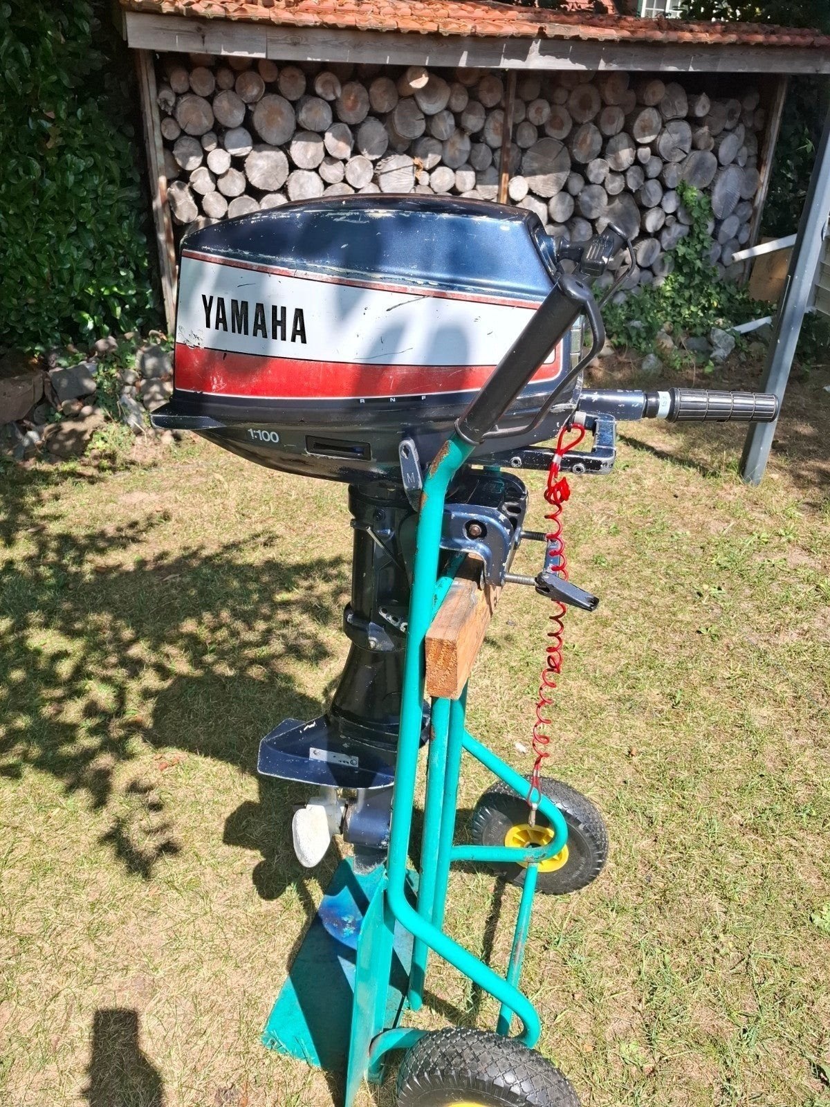 Yamaha 8pk kortstaart 2takt buitenboordmotor met onderdelen, Watersport en Boten, Ophalen, Gebruikt, Motor en Techniek, Motorboot