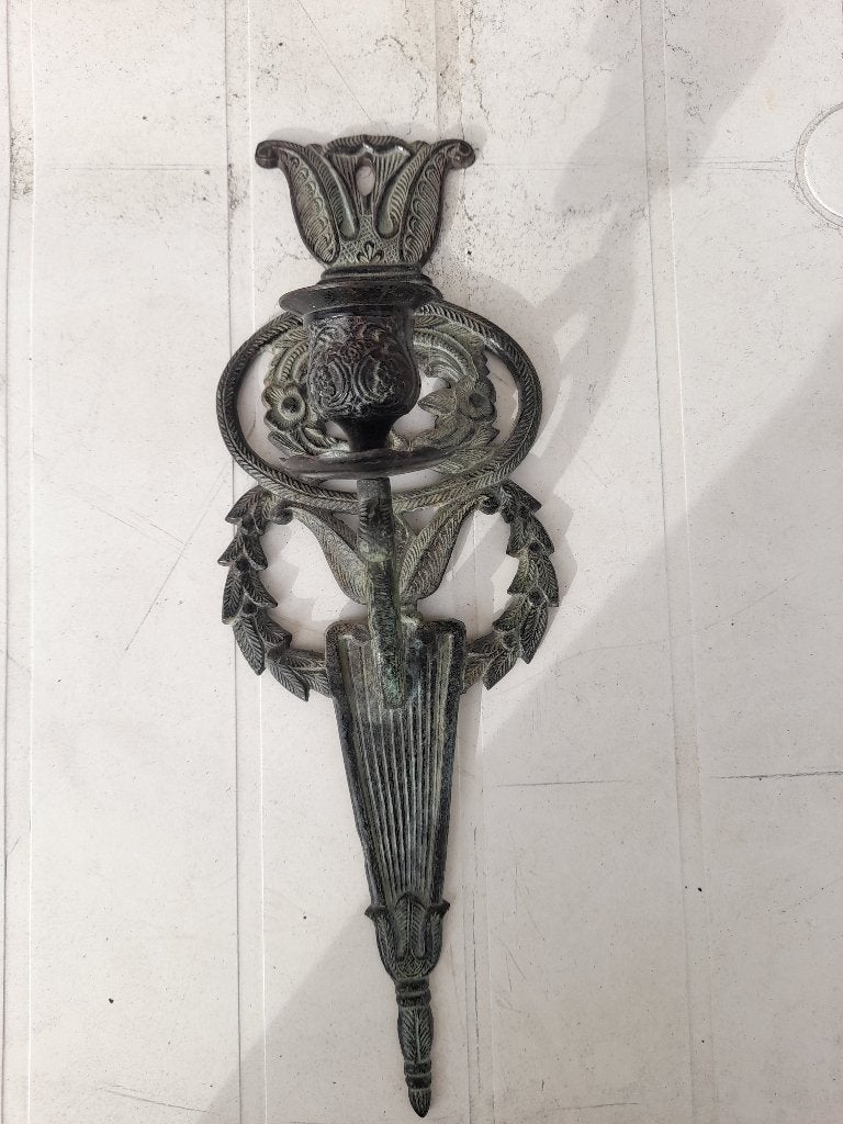 Muur kandelaar kaarzenstandaard, Ophalen of Verzenden, Overige materialen, Minder dan 25 cm