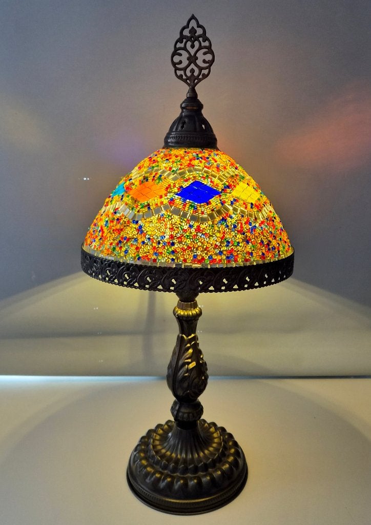 Mozaïek tafellamp (Tyffany style), Ophalen, Krugerstraat 27, 3531 AM Utrecht, E14 (klein), Glas