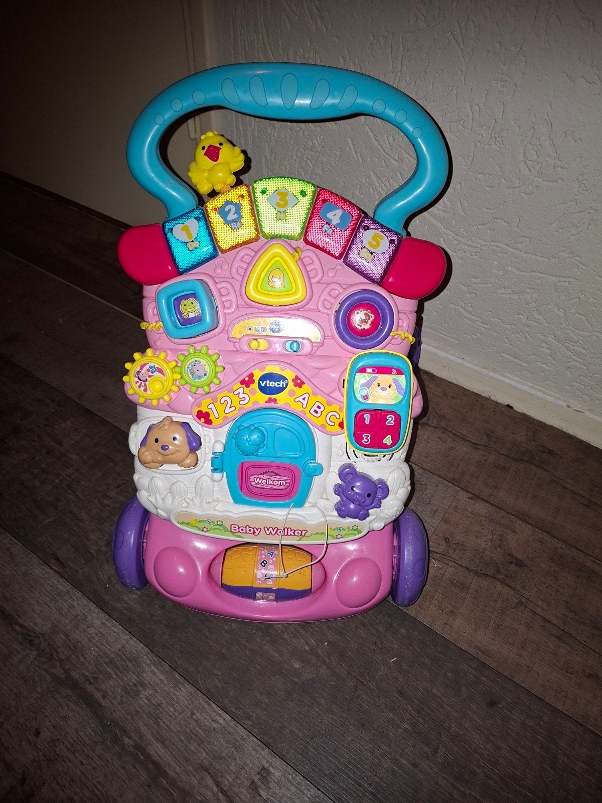 VTech Baby Walker Roze - Loopwagen met activiteiten, Ophalen, Gebruikt, Overige typen, Met licht
