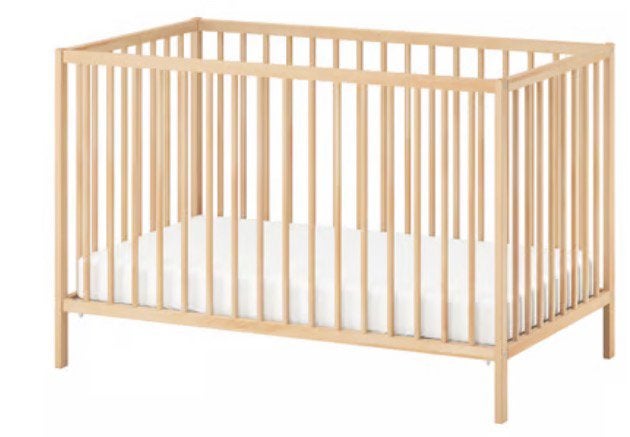 Houten ledikant met matras - Zo goed als nieuw, Ophalen, Zo goed als nieuw, Ledikant