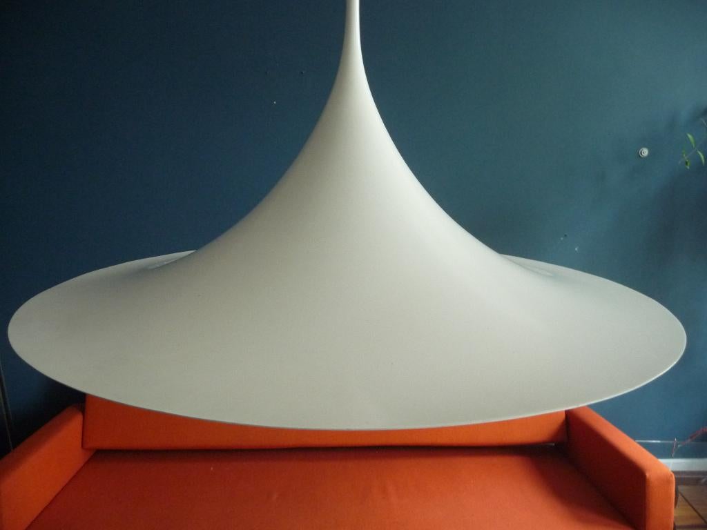Fog & Morup hanglamp ''SEMI'' 60 cm, Heksenhoed., Huis en Inrichting, Lampen | Hanglampen, Ophalen of Verzenden, Gebruikt, Metaal