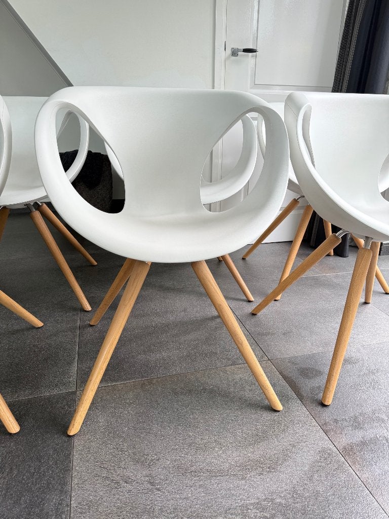 Tonon up design eetkamerstoelen, Huis en Inrichting, Stoelen, Ophalen, Modern design, Gebruikt, Hout