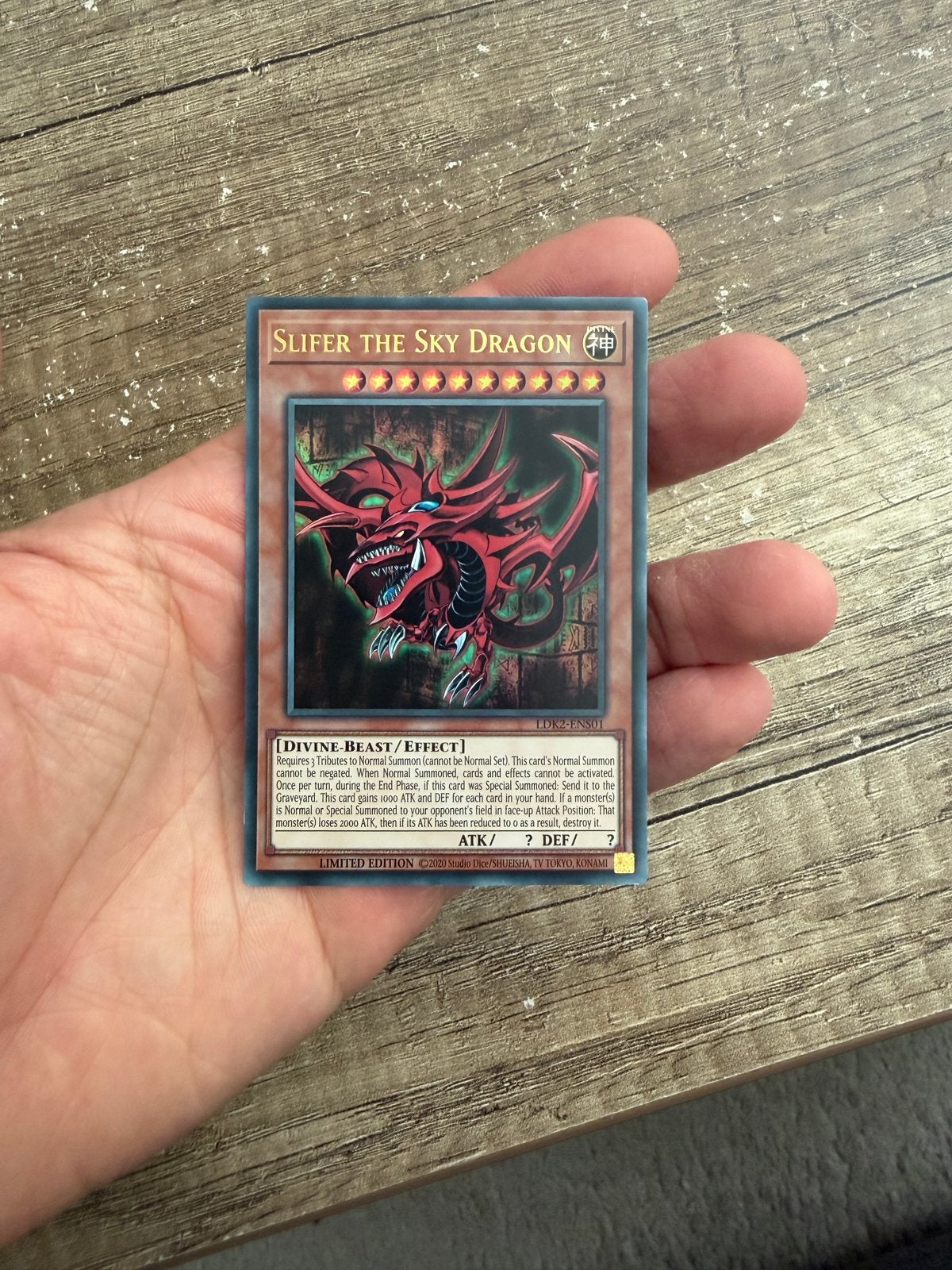 Slifer the Sky Dragon Yu-Gi-Oh! Kaart, Ophalen, Nieuw, Losse kaart