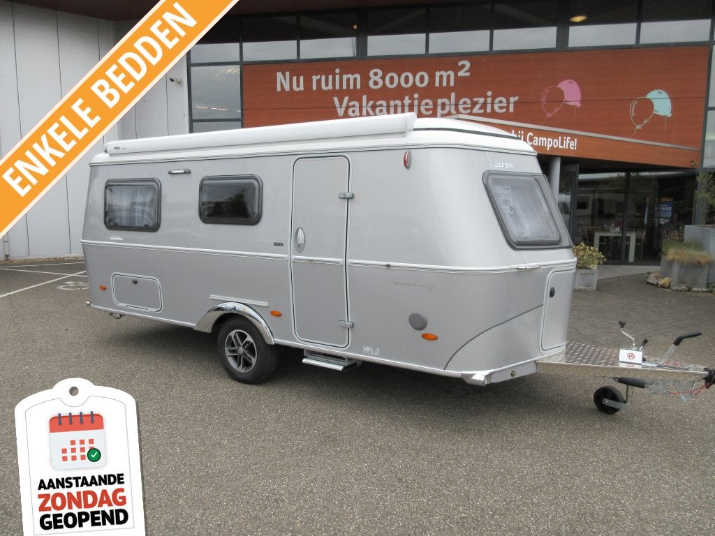 Eriba Touring 642 !! NIEUW BIJ CAMPOLIFE !!, Hordeur, 2 aparte bedden, Tot en met 3, 5 tot 6 meter