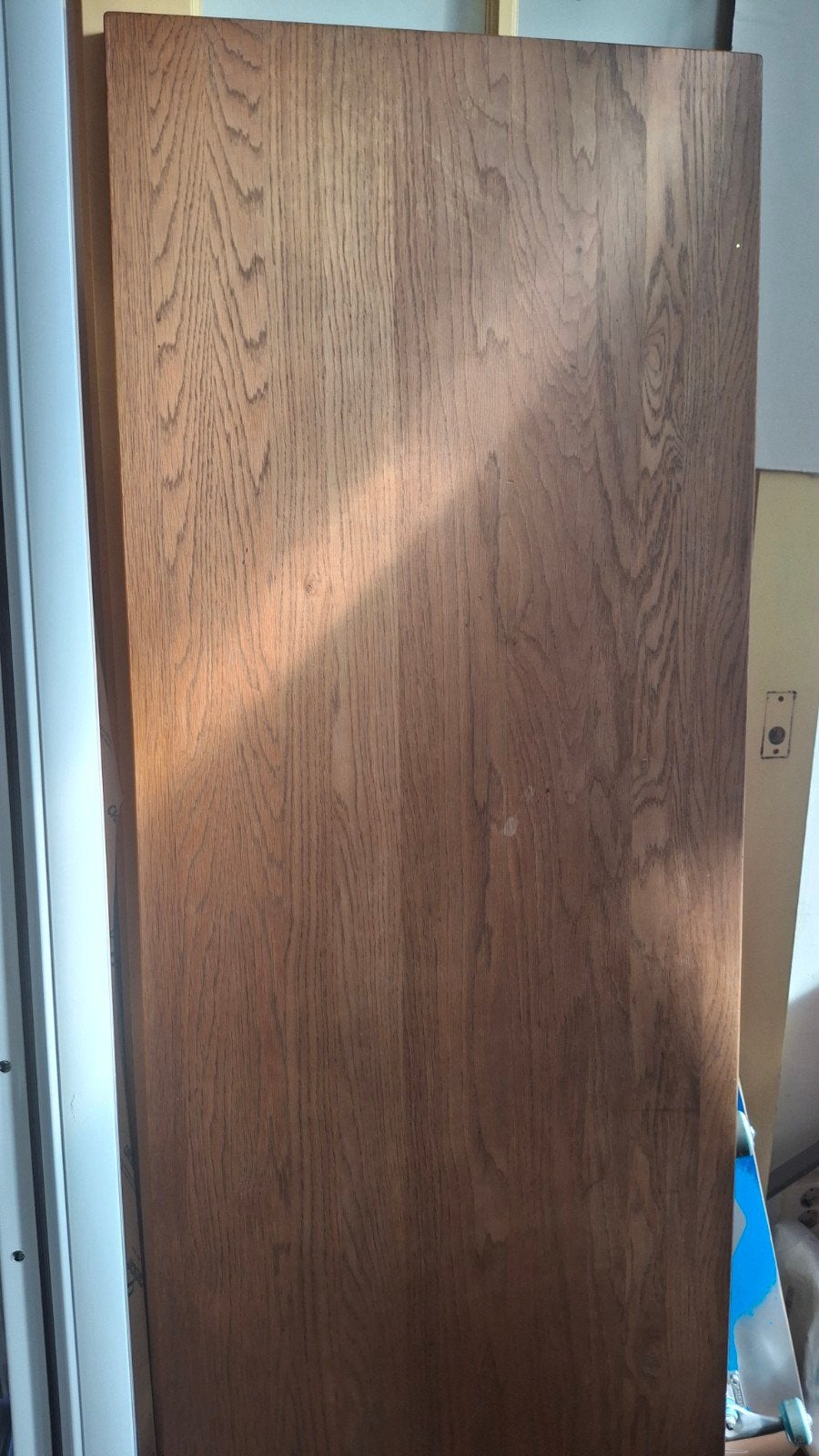 Blanke hardhouten plank (180x65x4 cm) voor diverse projecten, Doe-het-zelf en Verbouw, Hout en Planken, Ophalen, Gebruikt, 25 tot 50 mm