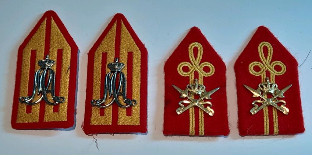 Kraagspiegels KMA  en KMS, Ophalen of Verzenden, Landmacht, Nederland, Embleem of Badge