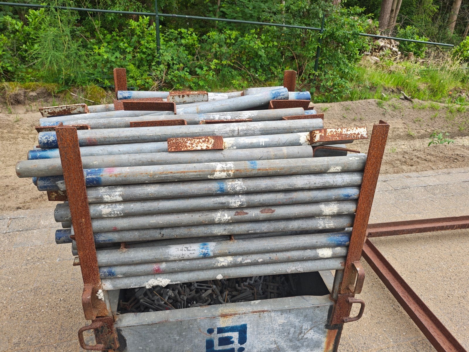 Randbeveiliging / leuninghouder voor steiger, Doe-het-zelf en Verbouw, Ophalen