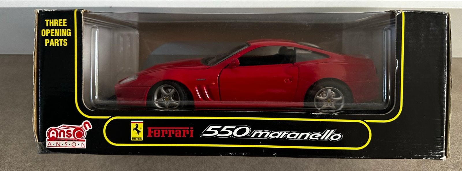 Anson Ferrari 550 Maranello 1:18 Diecast Model, Ophalen of Verzenden, Zo goed als nieuw, Auto, Anson