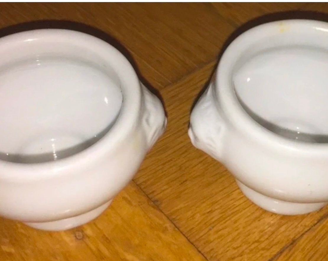 2 eierdopjes wit eierdopje eierdop dop dopje eier ei, Gebruikt, Keramiek, Overige typen, Ophalen of Verzenden