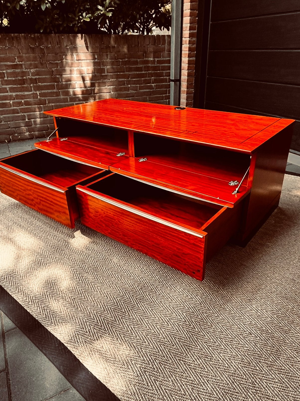 Schuitema decoforma tv/audio meubel. Artdeco, Ophalen, 100 tot 150 cm, Artdeco, Zo goed als nieuw