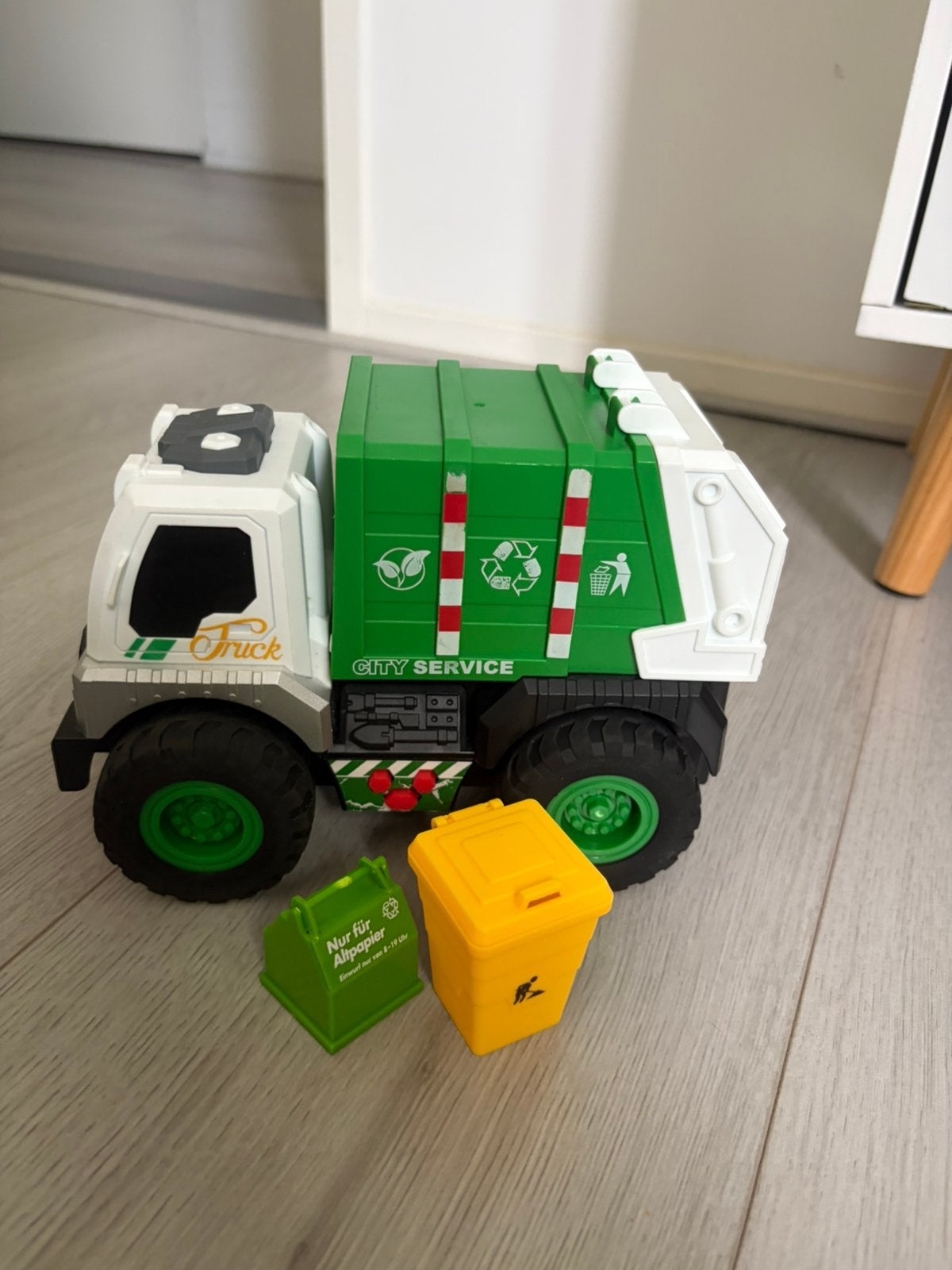 Vuilnisauto, Ophalen, Gebruikt