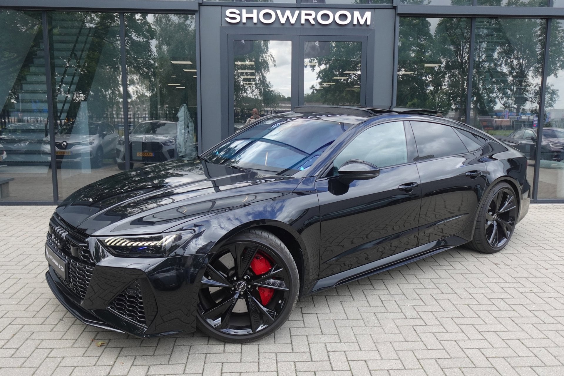 Audi RS7 Sportback 4.0 TFSI RS 7 quattro PANO HUD KEYLESS SF, Auto's, Audi, Automaat, Gebruikt, Leder, Bedrijf