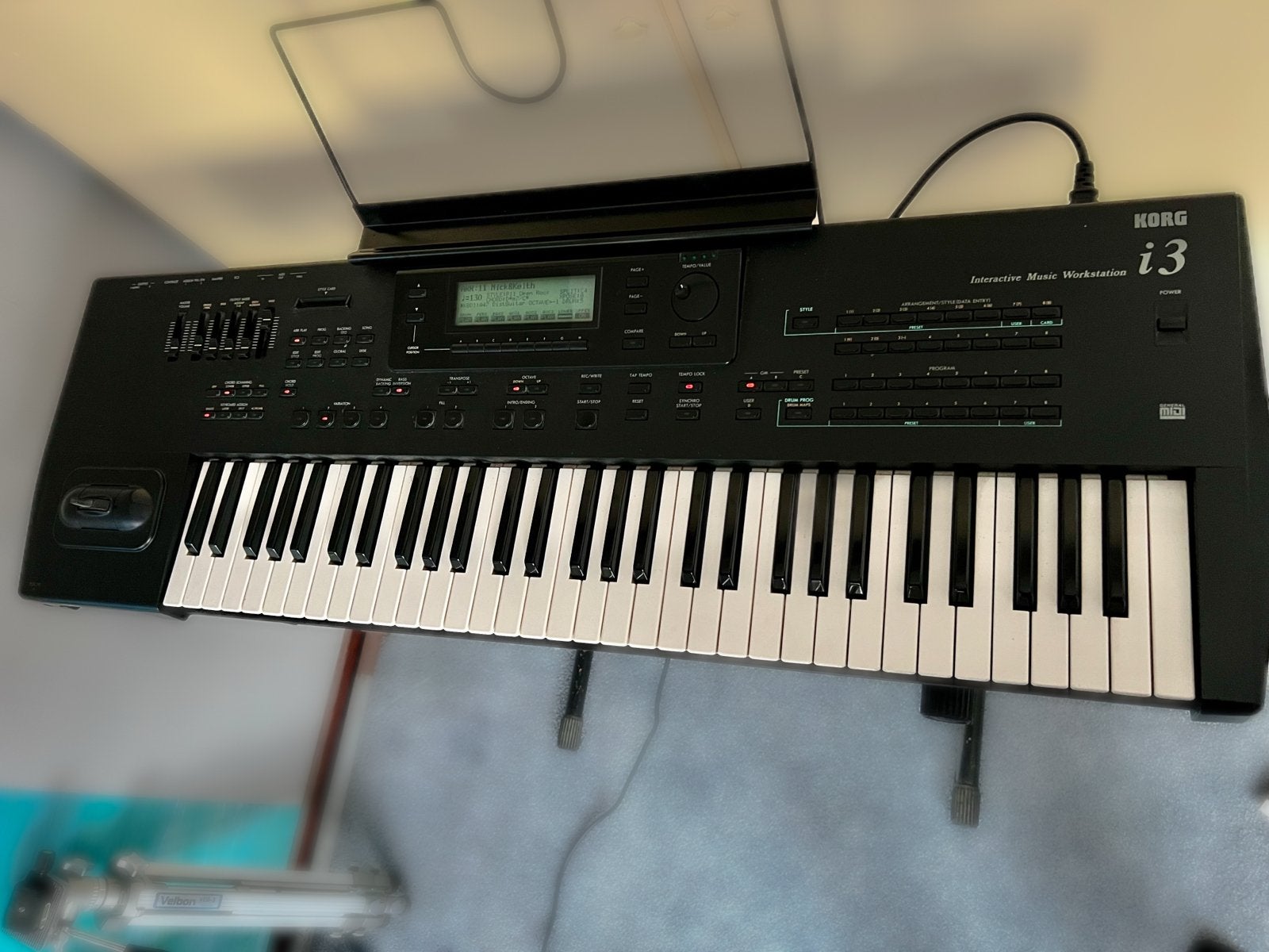 Korg i3 Interactive Music Workstation met Floppydrive, Ophalen, Korg, Aanslaggevoelig, 61 toetsen