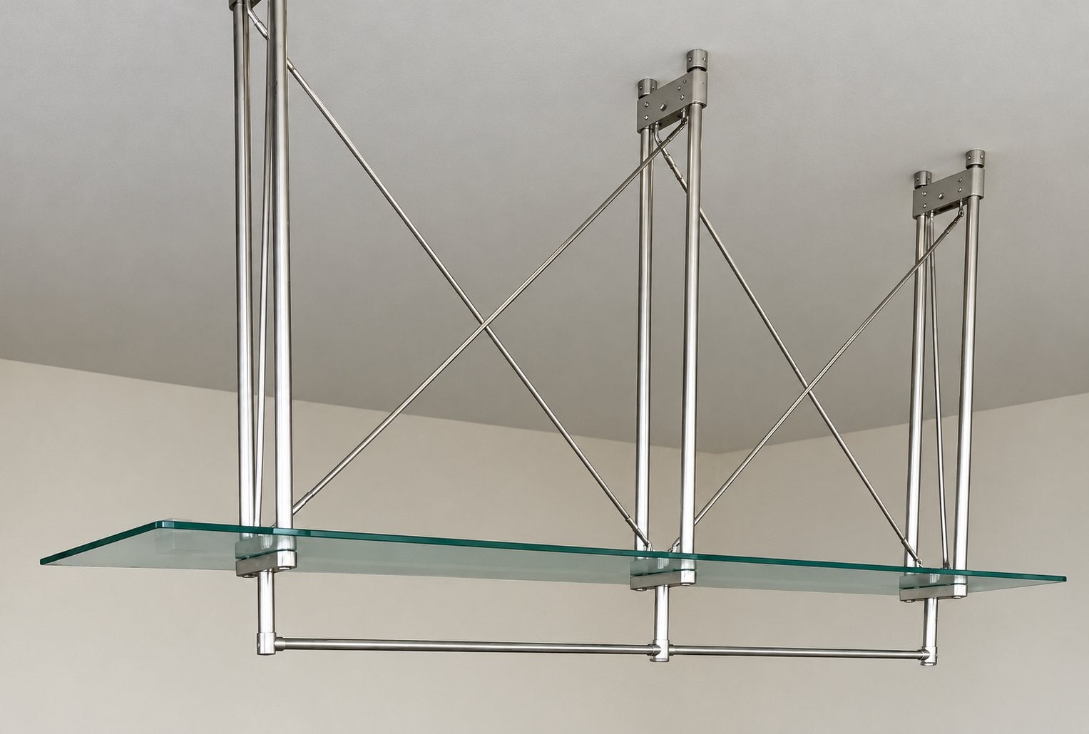 Bulthaup hangend keukenrek met glazen plaat, Ophalen, Zilver, Zo goed als nieuw, Overige merken
