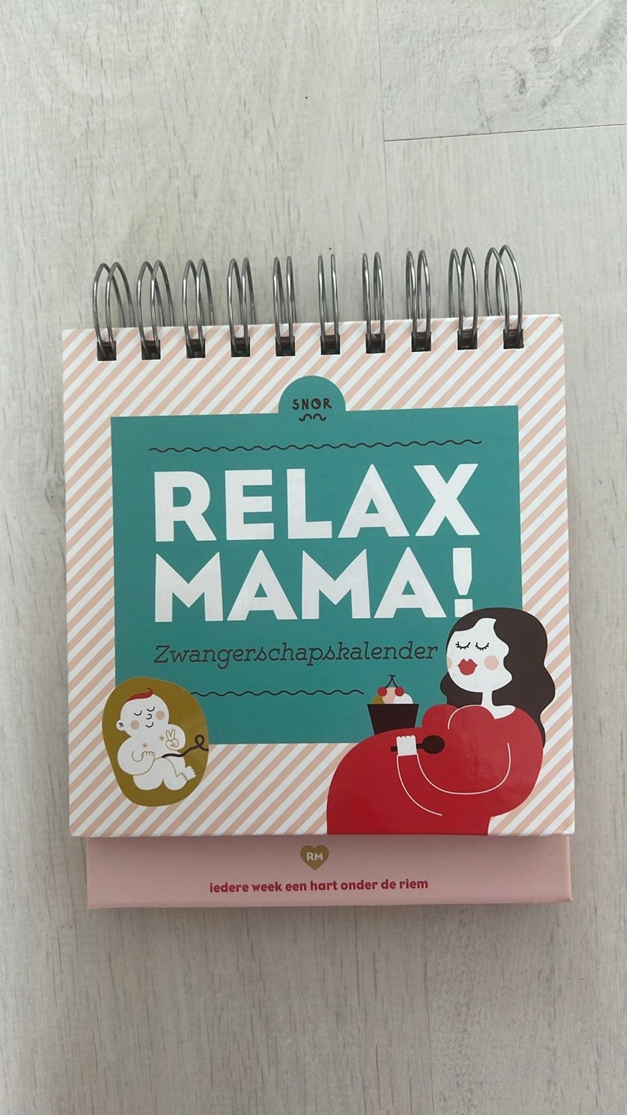 Elsbeth Teeling - Relax mama zwangerschapskalender, Ophalen, Zwangerschap en Bevalling, Elsbeth Teeling, Zo goed als nieuw