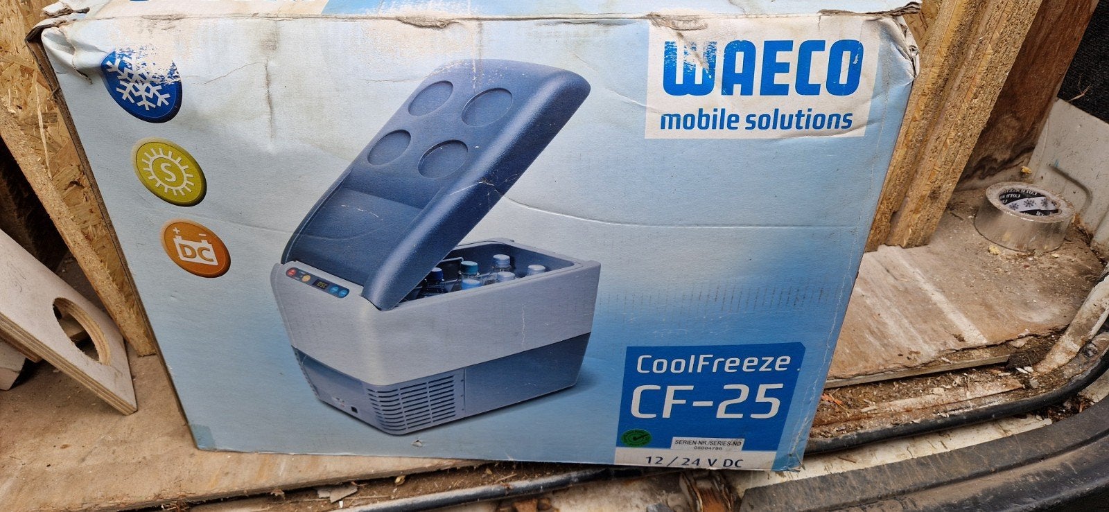 Waeco CoolFreeze CF-25 Compressor Koelbox 12/24V DC, Caravans en Kamperen, Ophalen of Verzenden, Zo goed als nieuw, Koelbox, Compressor