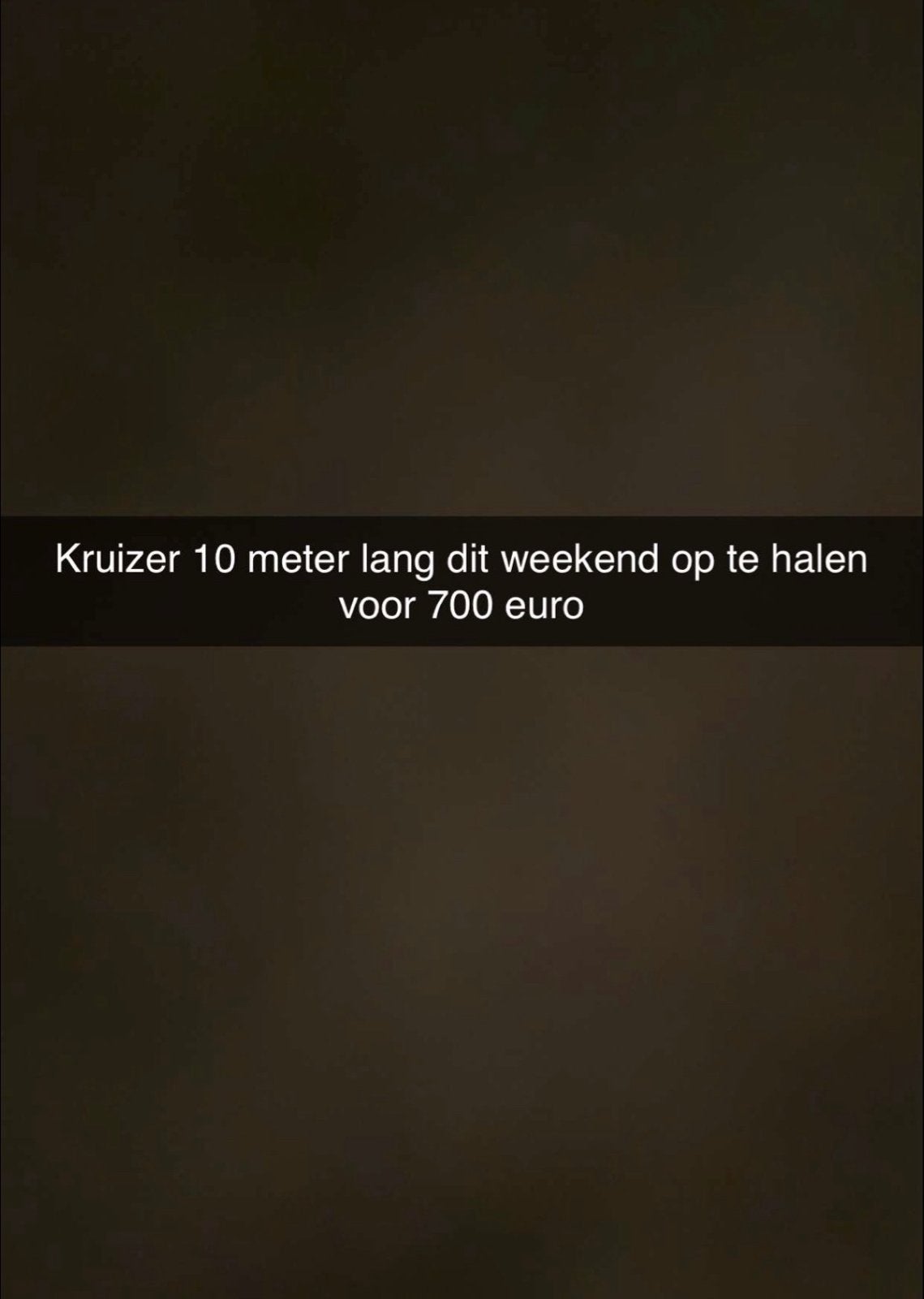 Kruizer 10 meter - Olielekkage, vaart wel, Ophalen of Verzenden, Gebruikt