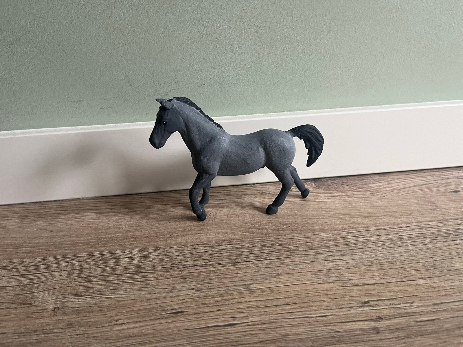 Gerepainte Schleich paard - Uniek exemplaar, Verzamelen, Ophalen of Verzenden, Gebruikt